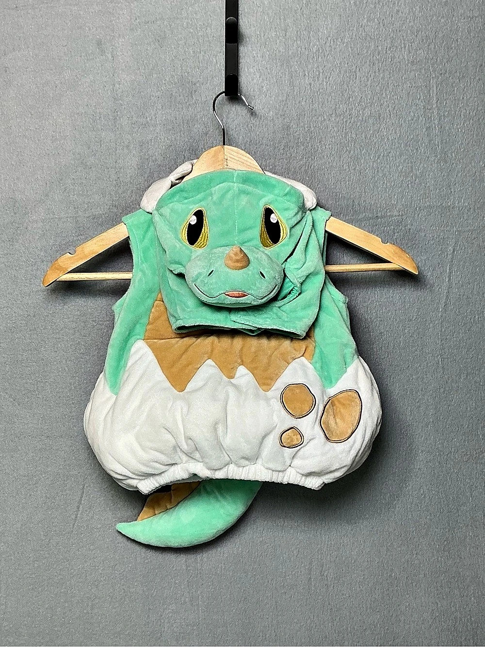 Spirit Baby Dinosaur Costume 0-6 Months Plush Hooded Costume with Pants